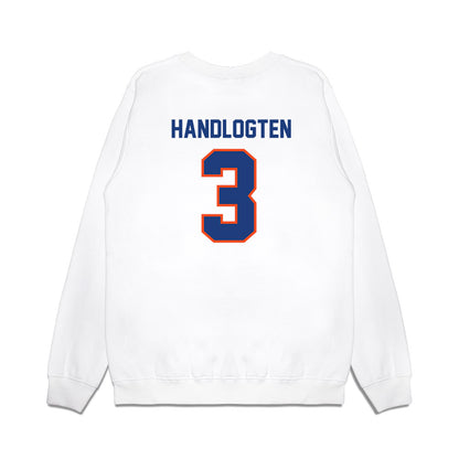 Florida - NCAA Men's Basketball : Micah Handlogten - NCAA® March Madness® National Champion Shersey Premium Crewneck Sweatshirt-1