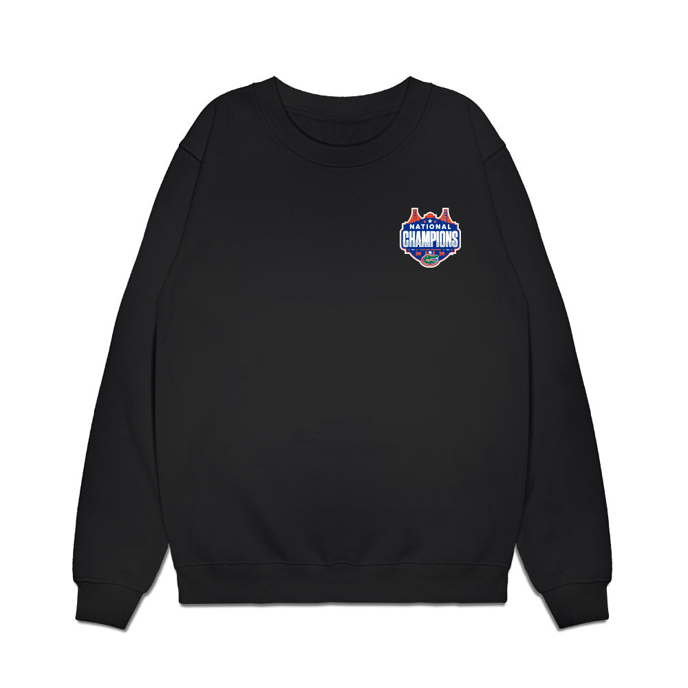 Florida - NCAA Men's Basketball : - NCAA® March Madness® National Champion Team Collage Premium Crewneck Sweatshirt-0