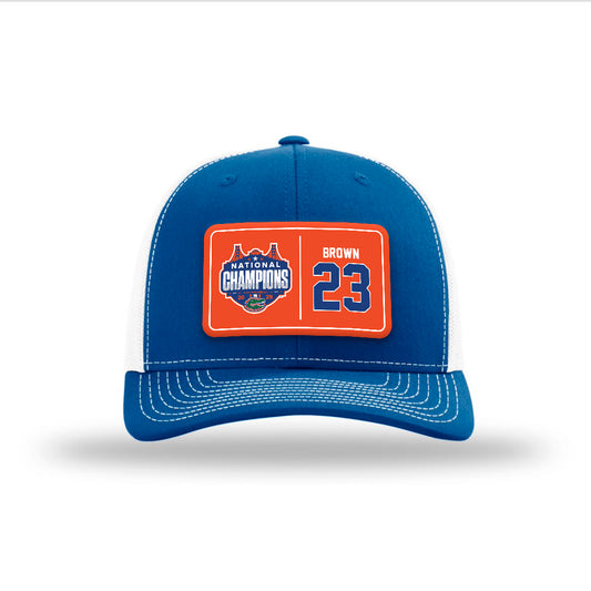 Florida - NCAA Men's Basketball : AJ Brown - National Champs Snapback Trucker Hat-0
