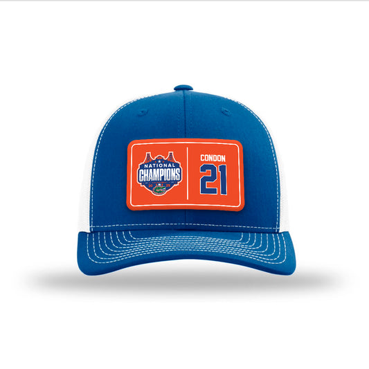 Florida - NCAA Men's Basketball : Alex Condon - National Champs Snapback Trucker Hat-0