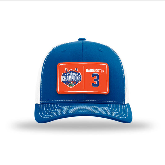 Florida - NCAA Men's Basketball : Micah Handlogten - National Champs Snapback Trucker Hat-0
