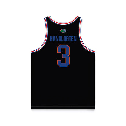 Florida - NCAA Men's Basketball : Micah Handlogten - NCAA® March Madness® National Champions Black Basketball Jersey-1