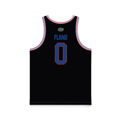 Florida - NCAA Men's Basketball : Johnuel Fland - NCAA® March Madness® National Champions Black Basketball Jersey-1