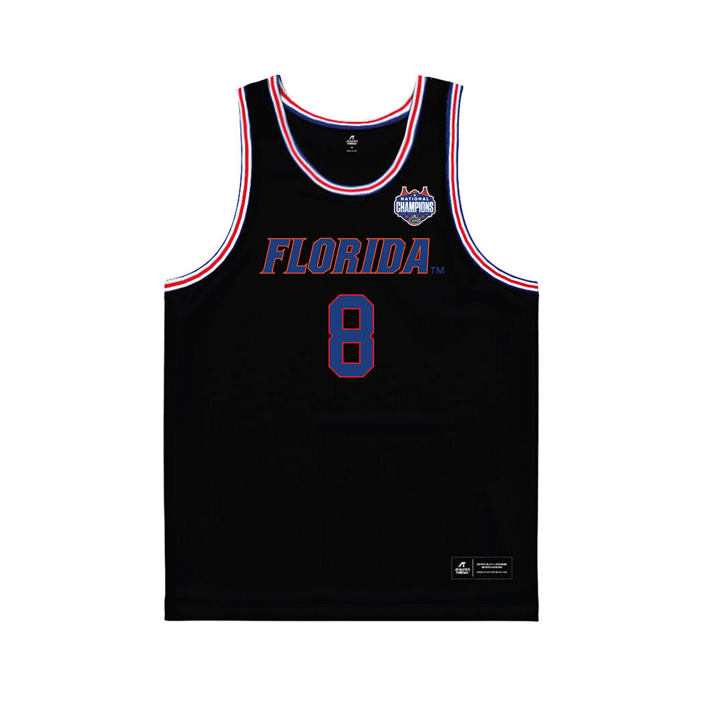 Florida - NCAA Men's Basketball : Alex Kovatchev - NCAA® March Madness® National Champions Black Basketball Jersey-0
