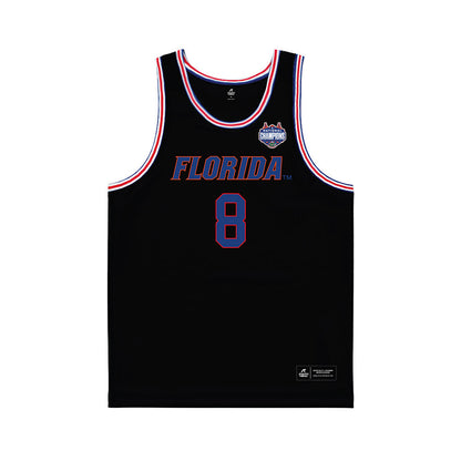 Florida - NCAA Men's Basketball : Alex Kovatchev - NCAA® March Madness® National Champions Black Basketball Jersey-0