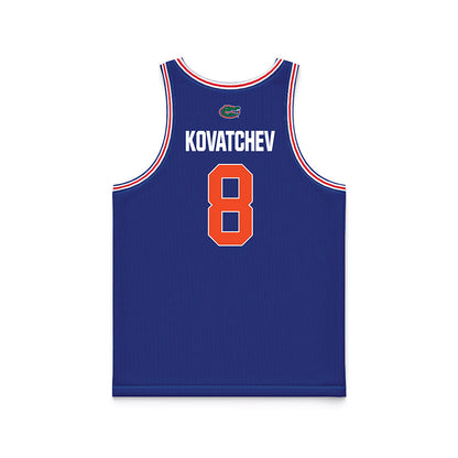 Florida - NCAA Men's Basketball : Alex Kovatchev - NCAA® March Madness® National Champions Blue Basketball Jersey-1