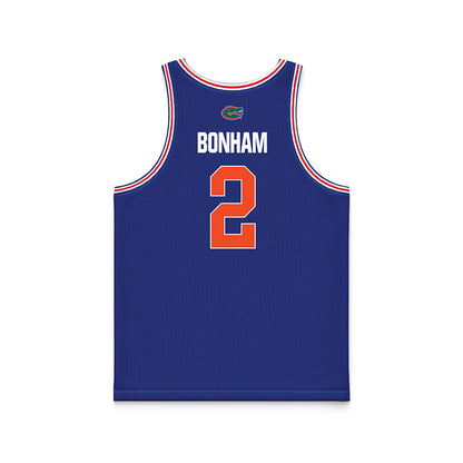 Florida - NCAA Men's Basketball : Trey Bonham - NCAA® March Madness® National Champions Blue Basketball Jersey-1