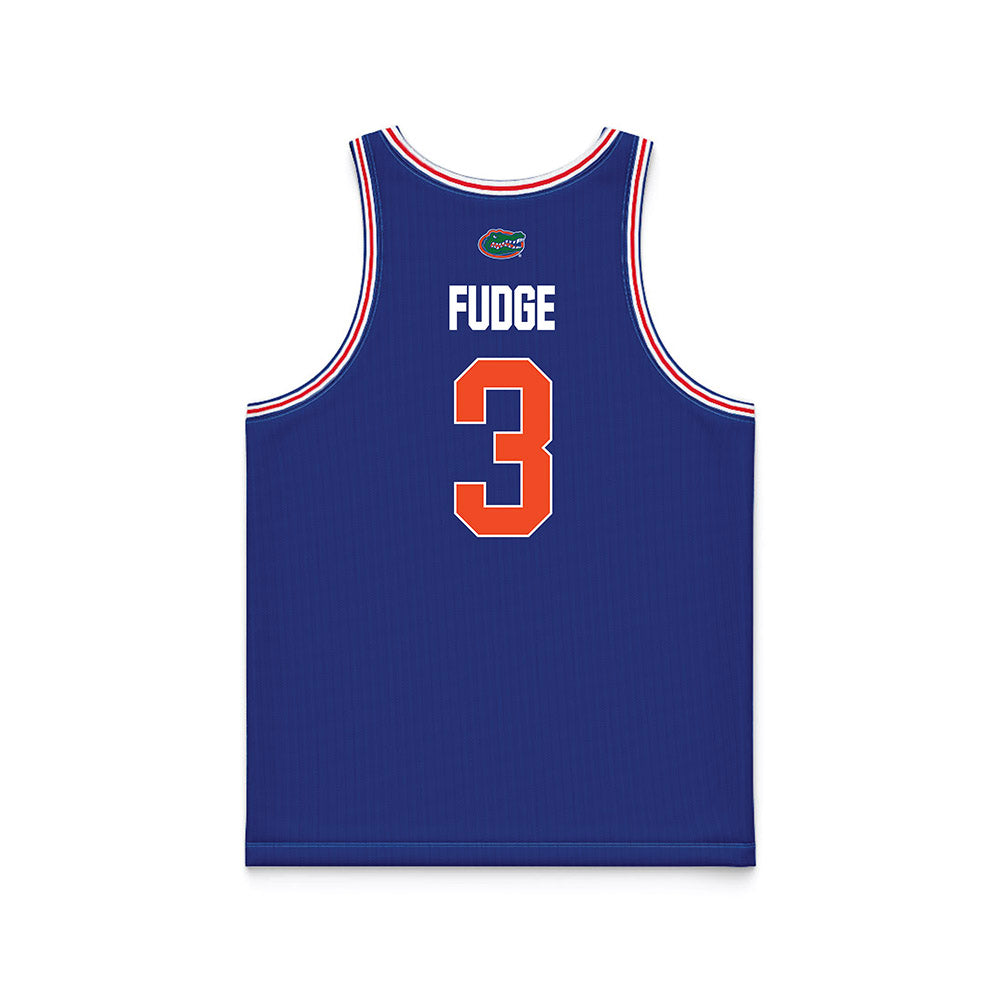 Florida - NCAA Men's Basketball : Alex Fudge - NCAA® March Madness® National Champions Blue Basketball Jersey-1