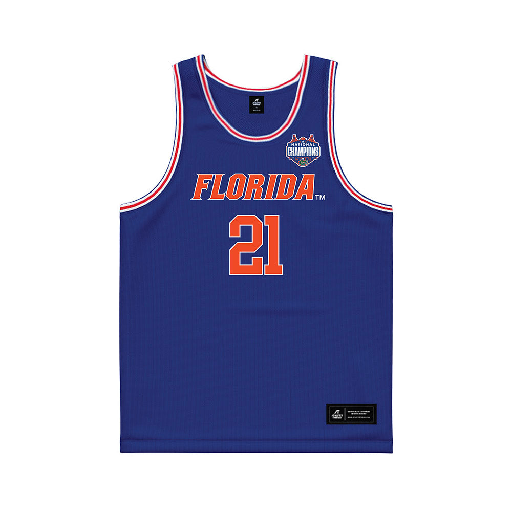 Florida - NCAA Men's Basketball : Alexander Condon - NCAA® March Madness® National Champions Blue Basketball Jersey-0