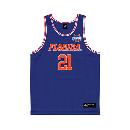 Florida - NCAA Men's Basketball : Alexander Condon - NCAA® March Madness® National Champions Blue Basketball Jersey-0