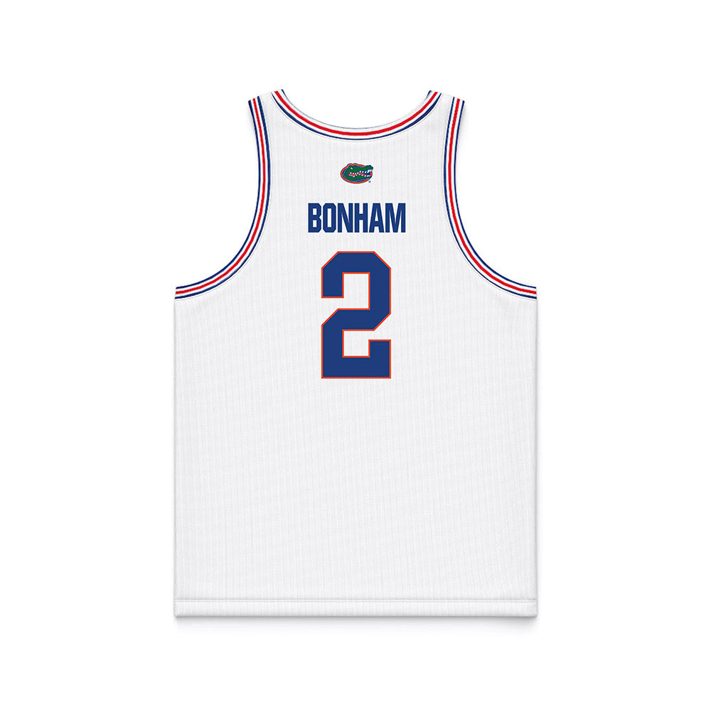 Florida - NCAA Men's Basketball : Trey Bonham - NCAA® March Madness® National Champions White Basketball Jersey-1
