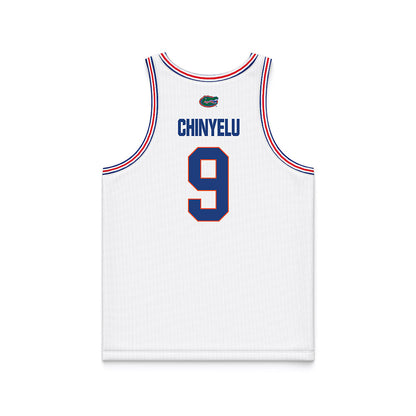 Florida - NCAA Men's Basketball : Rueben Chinyelu - NCAA® March Madness® National Champions White Basketball Jersey-1