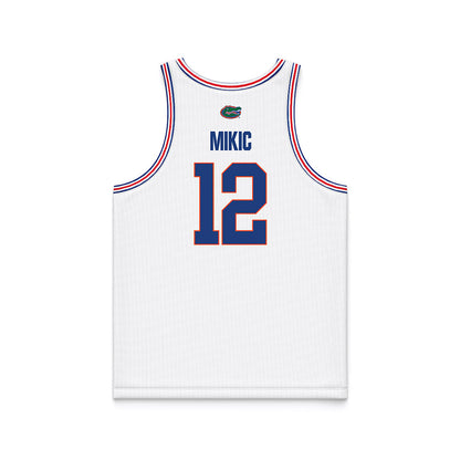 Florida - NCAA Men's Basketball : Viktor Mikic - NCAA® March Madness® National Champions White Basketball Jersey-1