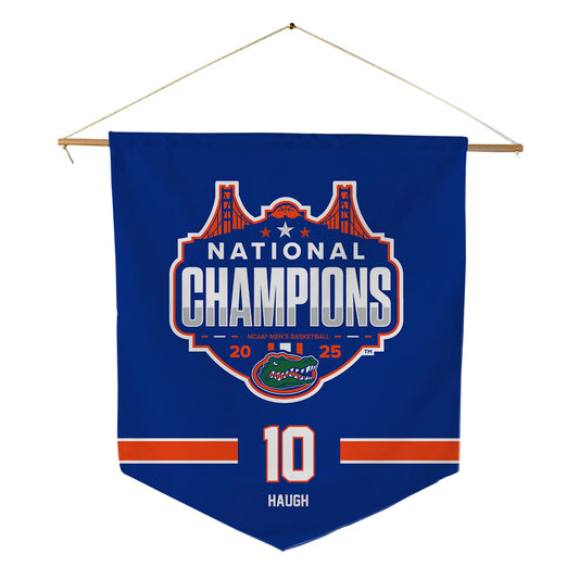 Florida - NCAA Men's Basketball : Thomas Haugh - NCAA® March Madness® National Champions Pennant - 18" x 21"-0