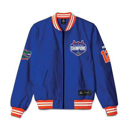 Florida - NCAA Men's Basketball : Viktor Mikic - NCAA® March Madness® National Champions Bomber Jacket-0