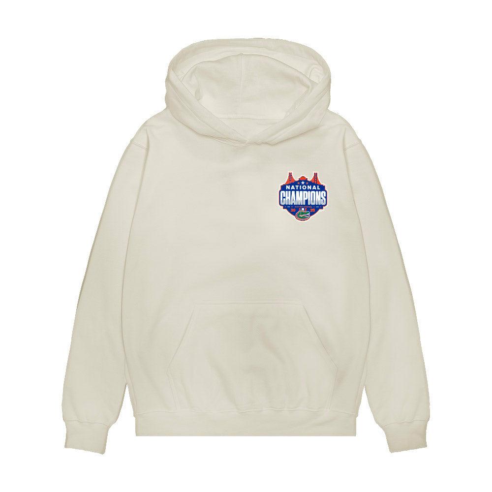 Florida - NCAA Men's Basketball : - NCAA® March Madness® National Champions Premium Hooded Sweatshirt-0