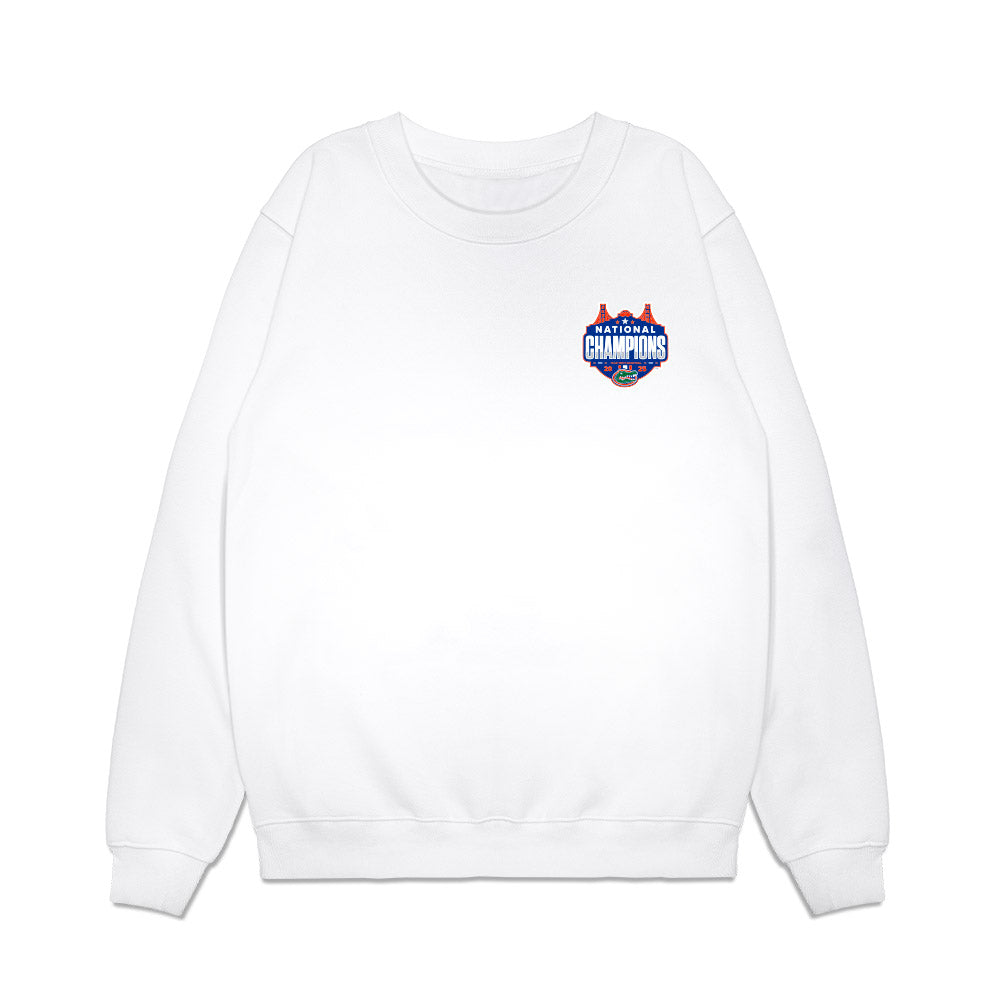 Florida - NCAA Men's Basketball : - NCAA® March Madness® National Champions Premium Crewneck Sweatshirt-0