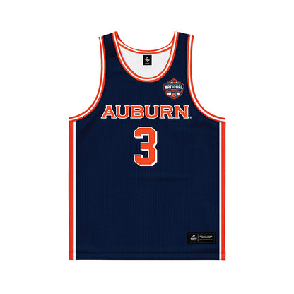 Auburn - NCAA Men's Basketball : KeShawn Murphy - NCAA® March Madness® National Champions Navy Basketball Jersey-0