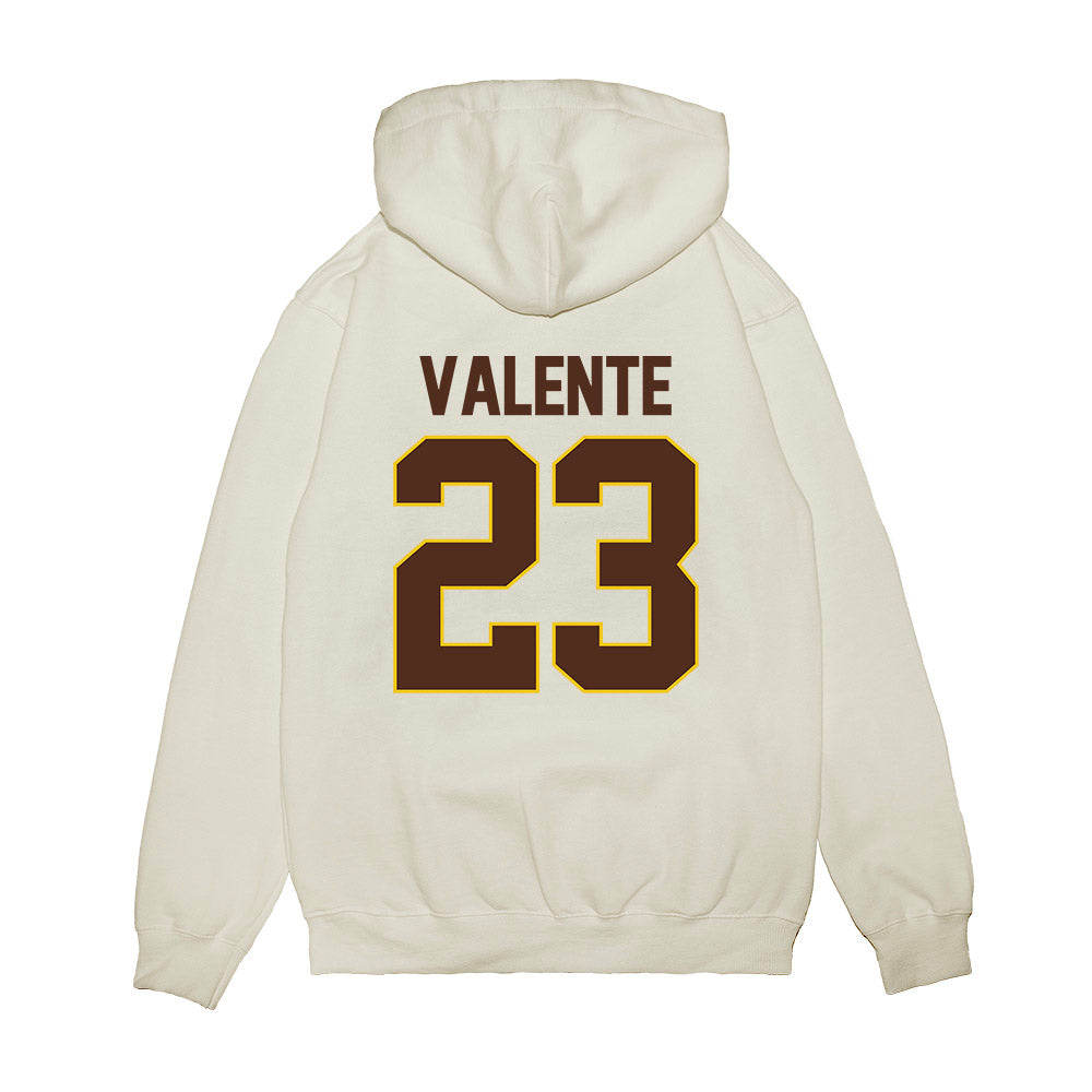 Western Michigan - NCAA Men's Ice Hockey : Liam Valente - Premium Hooded Sweatshirt-1