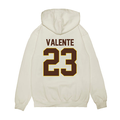 Western Michigan - NCAA Men's Ice Hockey : Liam Valente - Premium Hooded Sweatshirt-1