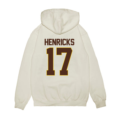 Western Michigan - NCAA Men's Ice Hockey : Ty Henricks - Premium Hooded Sweatshirt-1