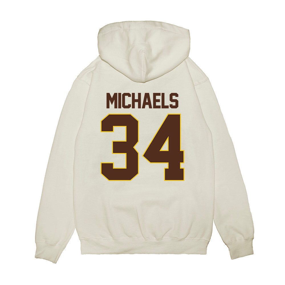 Western Michigan - NCAA Men's Ice Hockey : Owen Michaels - Premium Hooded Sweatshirt-1