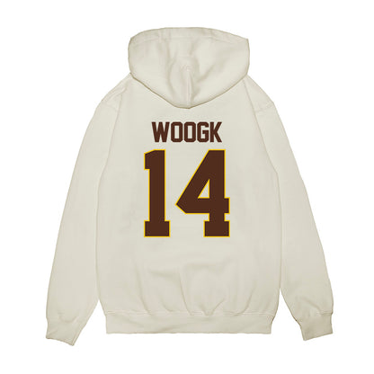 Western Michigan - NCAA Men's Ice Hockey : Colby Woogk - Premium Hooded Sweatshirt-1