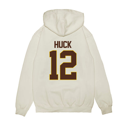Western Michigan - NCAA Men's Ice Hockey : Samuel Huck - Premium Hooded Sweatshirt-1