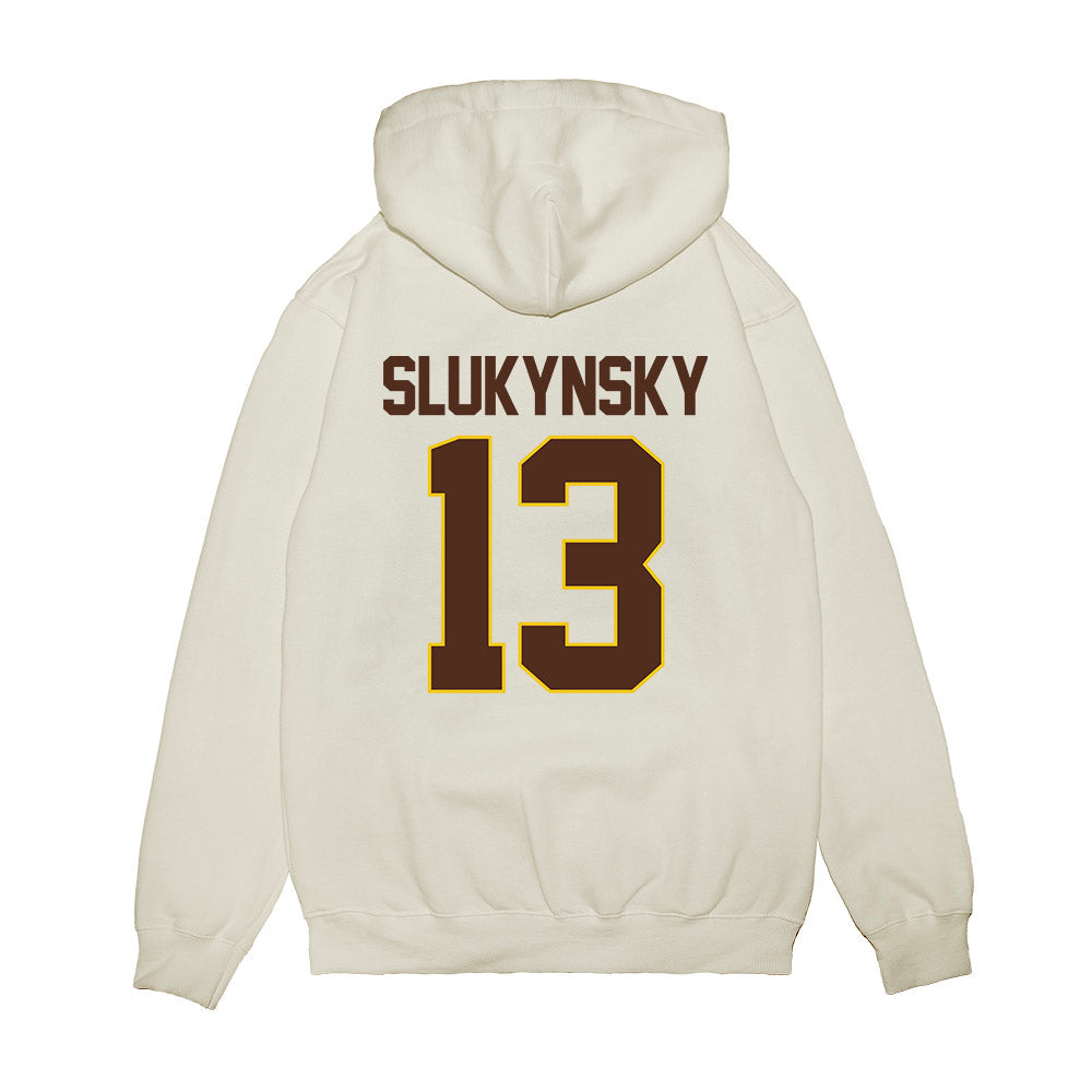 Western Michigan - NCAA Men's Ice Hockey : Grant Slukynsky - Premium Hooded Sweatshirt-1