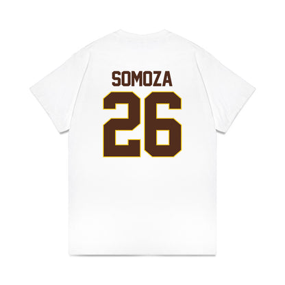 Western Michigan - NCAA Men's Ice Hockey : Ean Somoza - Premium T-Shirt-1