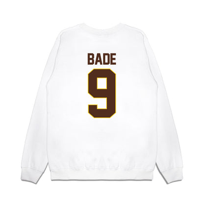 Western Michigan - NCAA Men's Ice Hockey : Zach Bade - Premium Crewneck Sweatshirt-1