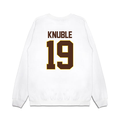 Western Michigan - NCAA Men's Ice Hockey : Cam Knuble - Premium Crewneck Sweatshirt-1