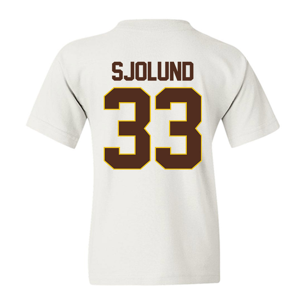 Western Michigan - NCAA Men's Ice Hockey : Samuel Sjolund - Youth T-Shirt-1