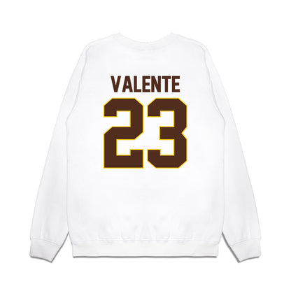 Western Michigan - NCAA Men's Ice Hockey : Liam Valente - Premium Crewneck Sweatshirt-1