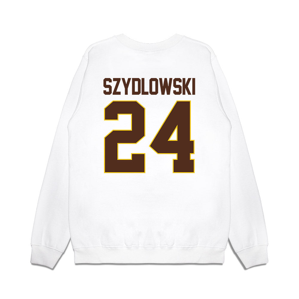 Western Michigan - NCAA Men's Ice Hockey : Garrett Szydlowski - Premium Crewneck Sweatshirt-1