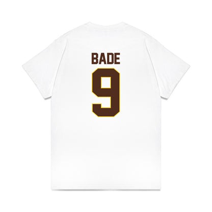 Western Michigan - NCAA Men's Ice Hockey : Zach Bade - Premium T-Shirt-1