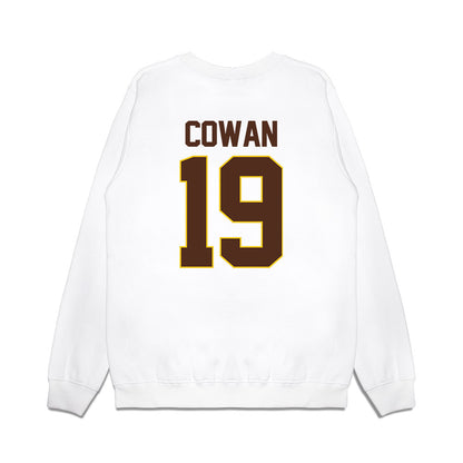 Western Michigan - NCAA Men's Ice Hockey : Bobby Cowan - Premium Crewneck Sweatshirt-1
