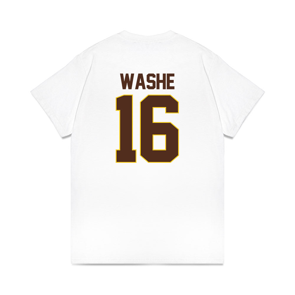 Western Michigan - NCAA Men's Ice Hockey : Tim Washe - Premium T-Shirt-1