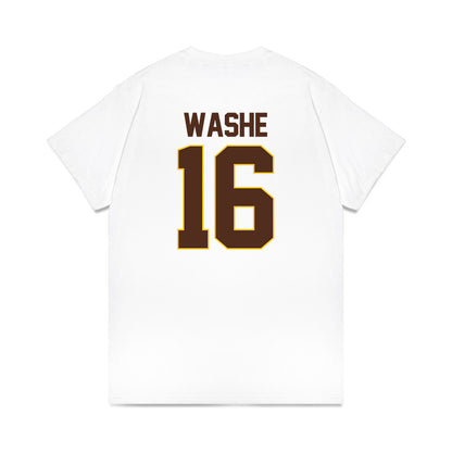 Western Michigan - NCAA Men's Ice Hockey : Tim Washe - Premium T-Shirt-1