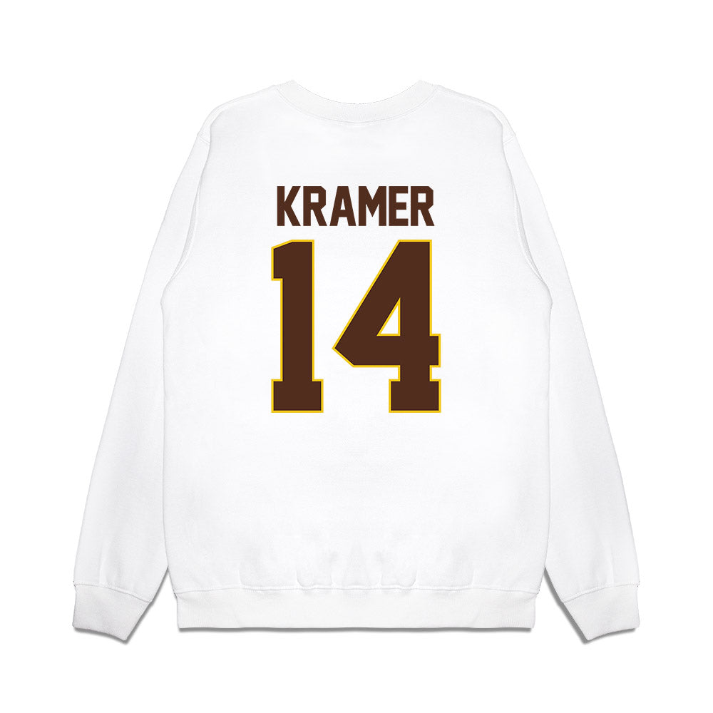Western Michigan - NCAA Men's Ice Hockey : Brian Kramer - Premium Crewneck Sweatshirt-1