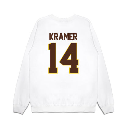 Western Michigan - NCAA Men's Ice Hockey : Brian Kramer - Premium Crewneck Sweatshirt-1