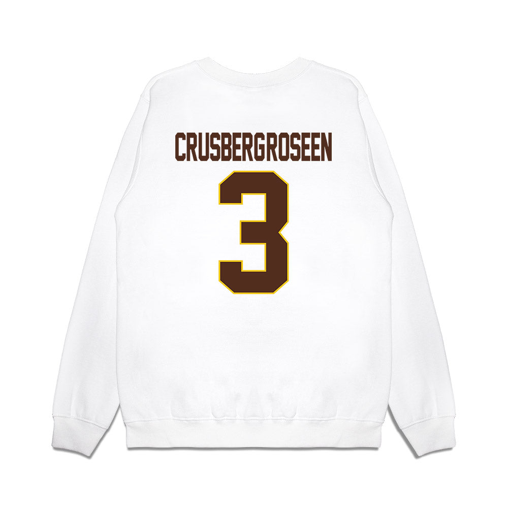 Western Michigan - NCAA Men's Ice Hockey : Cole Crusberg-Roseen - Premium Crewneck Sweatshirt-1