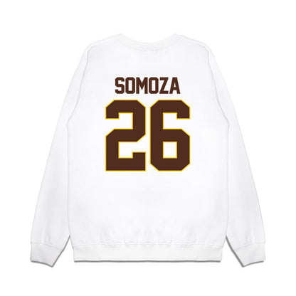 Western Michigan - NCAA Men's Ice Hockey : Ean Somoza - Premium Crewneck Sweatshirt-1