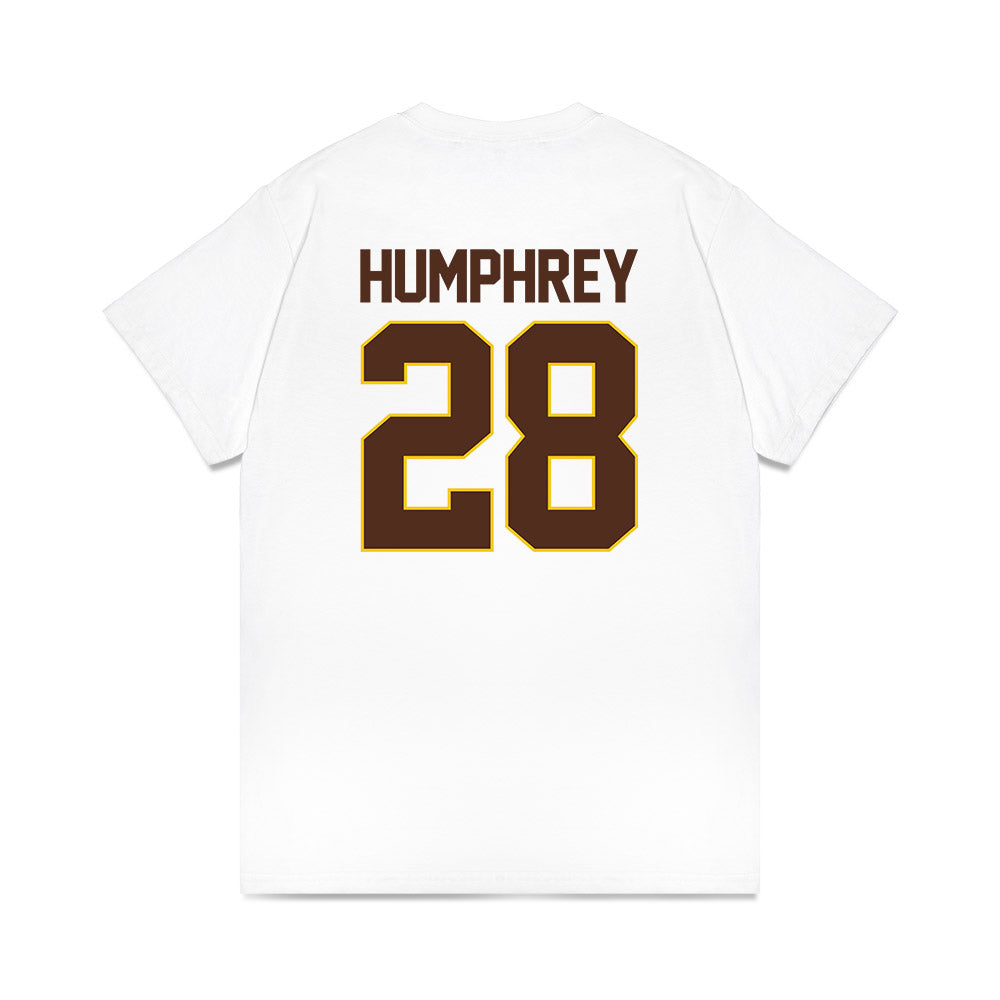 Western Michigan - NCAA Men's Ice Hockey : Ryan Humphrey - Premium T-Shirt-1