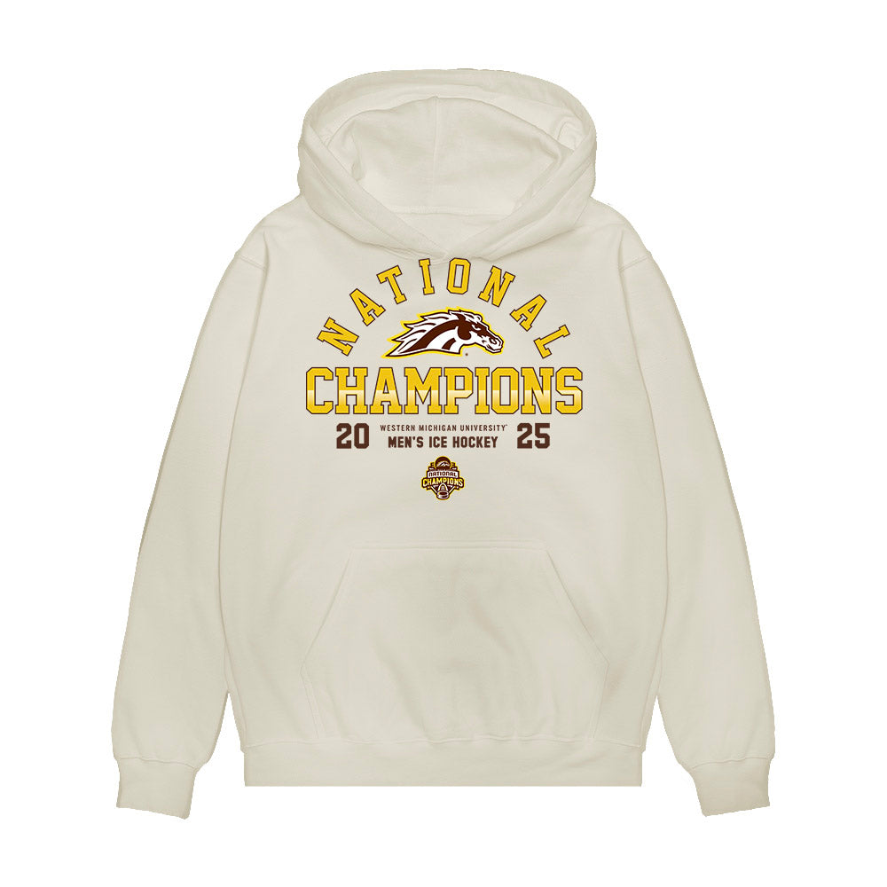 Western Michigan - NCAA Men's Ice Hockey : Liam Valente - Premium Hooded Sweatshirt-0