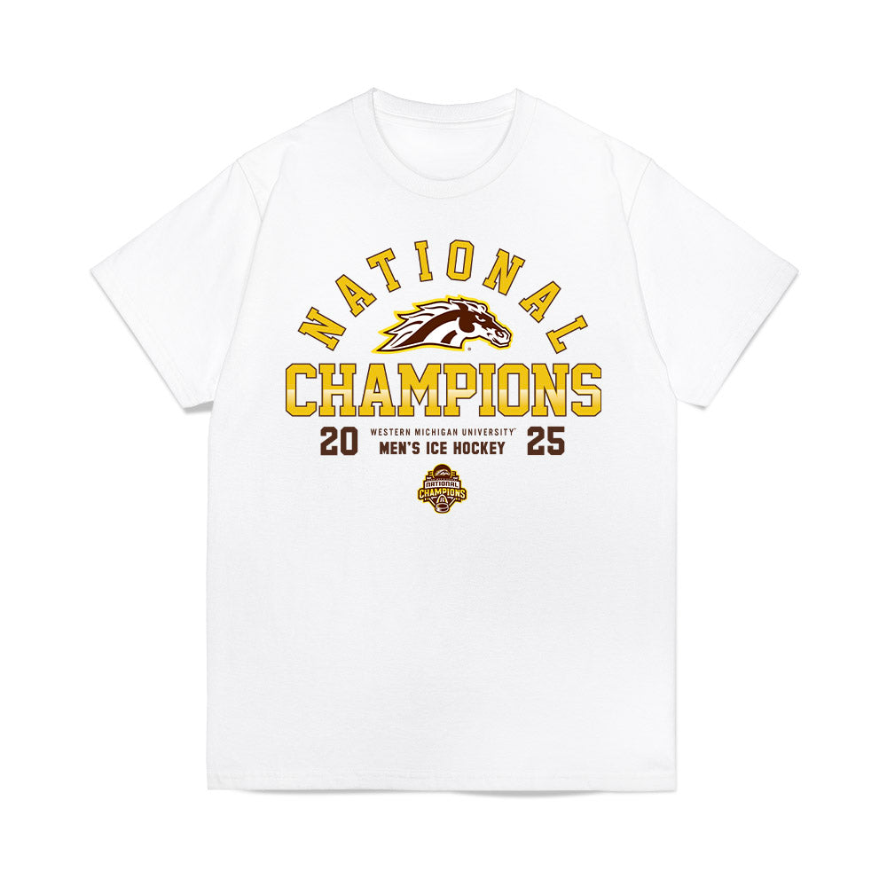 Western Michigan - NCAA Men's Ice Hockey : Bobby Cowan - Premium T-Shirt-0