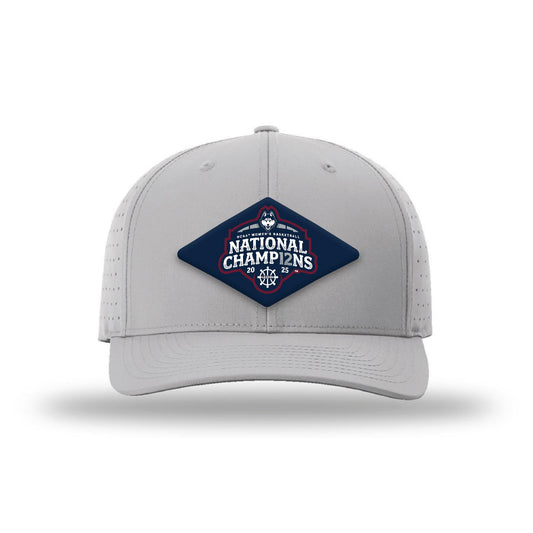 UConn - NCAA Women's Basketball : - Suede Laser Performance Snapback Cap-0
