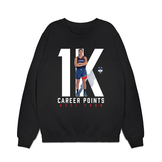 UConn - NCAA Women's Basketball : Azzi Fudd - Collage Premium Crewneck Sweatshirt-0