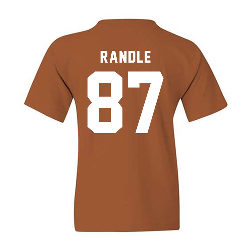 Texas - NCAA Football : Will Randle - Classic Shersey Youth T-Shirt-1