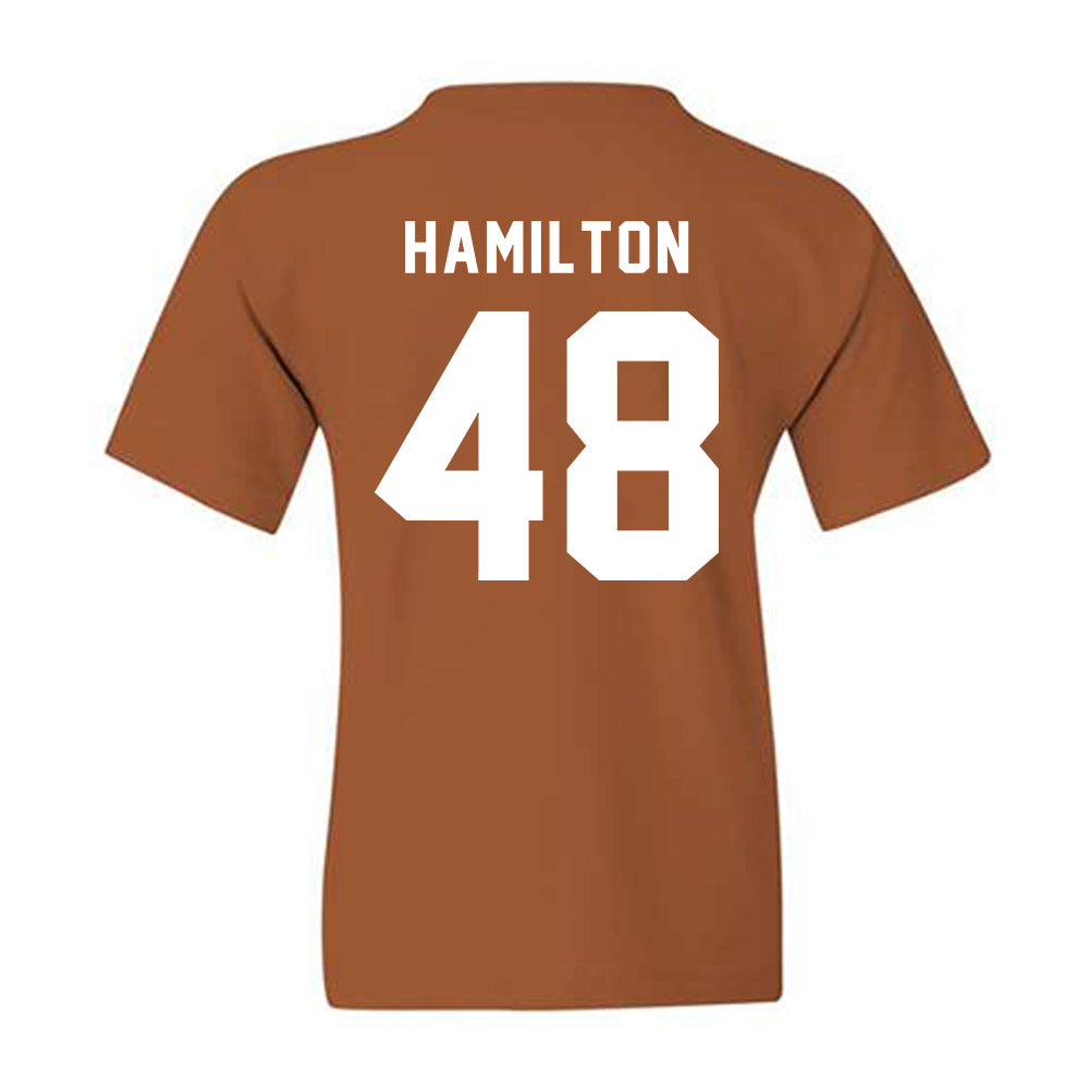 Texas - NCAA Baseball : Hudson Hamilton - Classic Shersey Youth T-Shirt-1